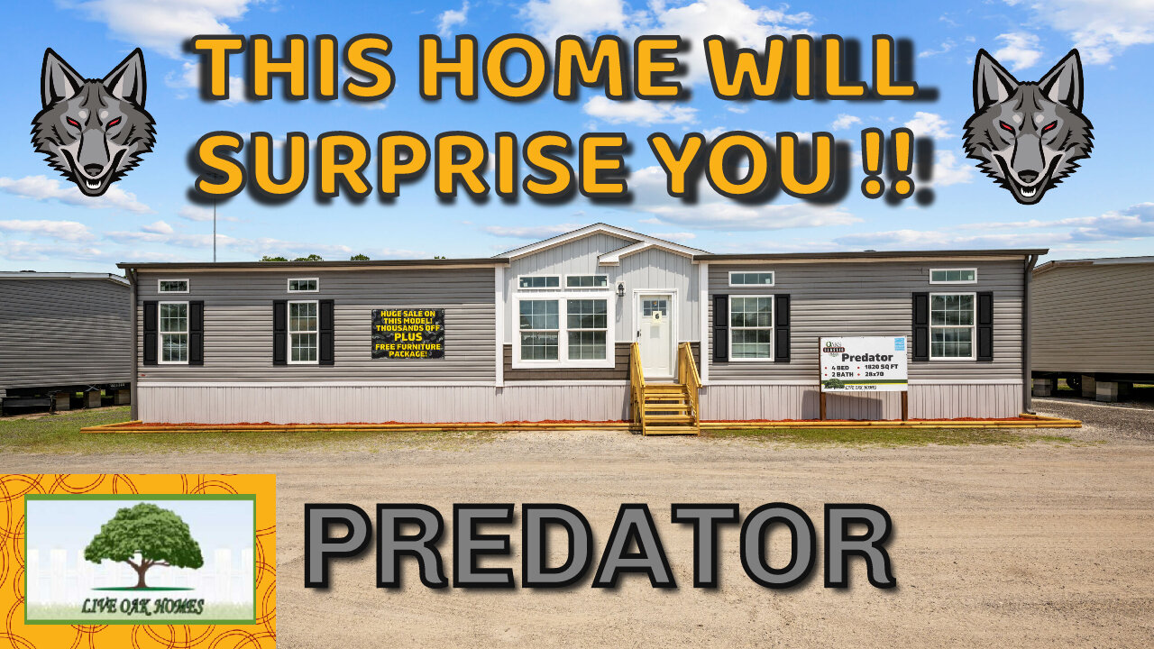 PREDATOR BY LIVE OAK HOMES 4 BED 2 BATH - THIS HOME WILL SUPRISE YOU FULL #prefabhouse TOUR | DMHC |