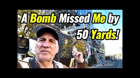 Ron Visits Recently Bombed Sites & Bomb Shelters in Kyiv