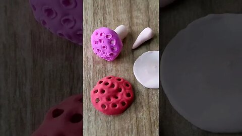 DIY how to make polymer clay cookies #shorts