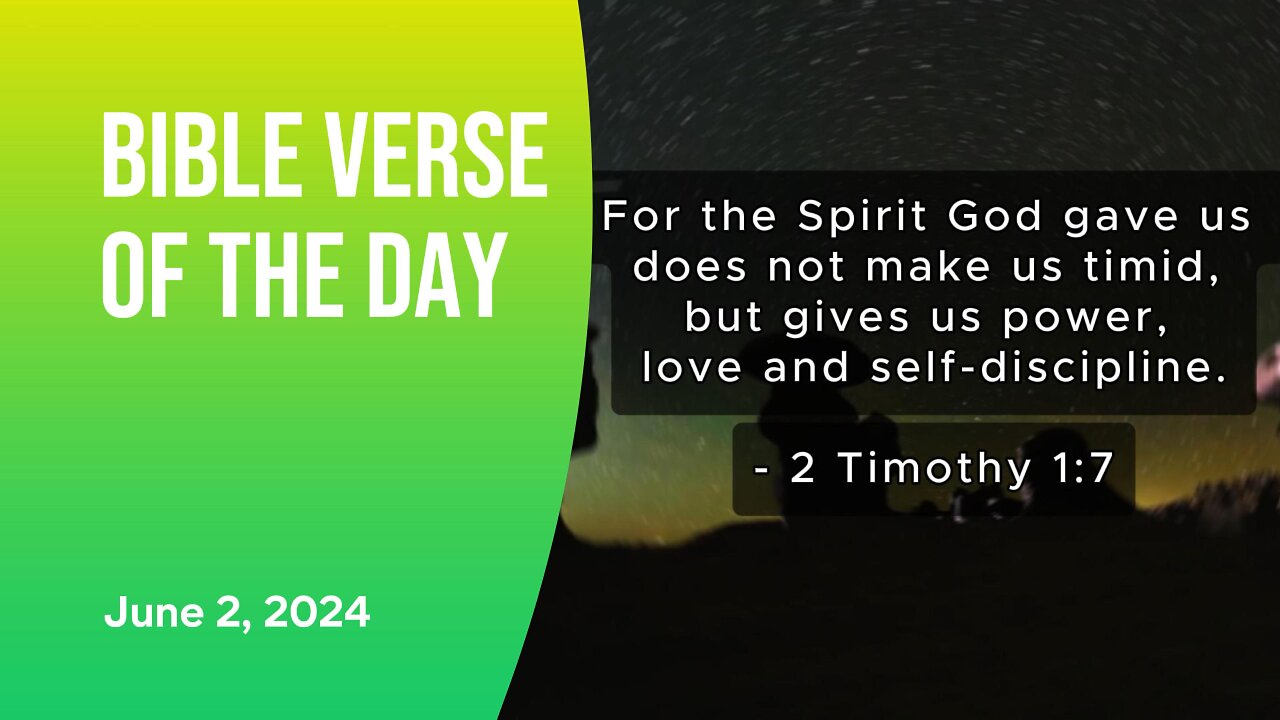 Bible Verse of the Day: June 2, 2024