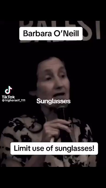 Limit the use of sunglasses