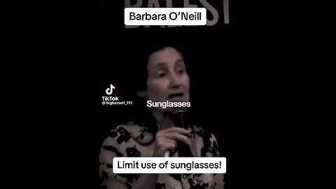 Limit the use of sunglasses