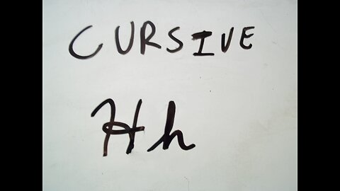 Cursive Letter H