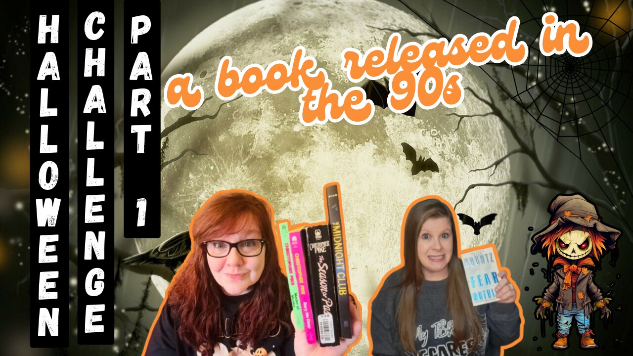 Halloween Challenge 1: Book Published in the 90s + Book Shopping + Pumpkins + Puppies