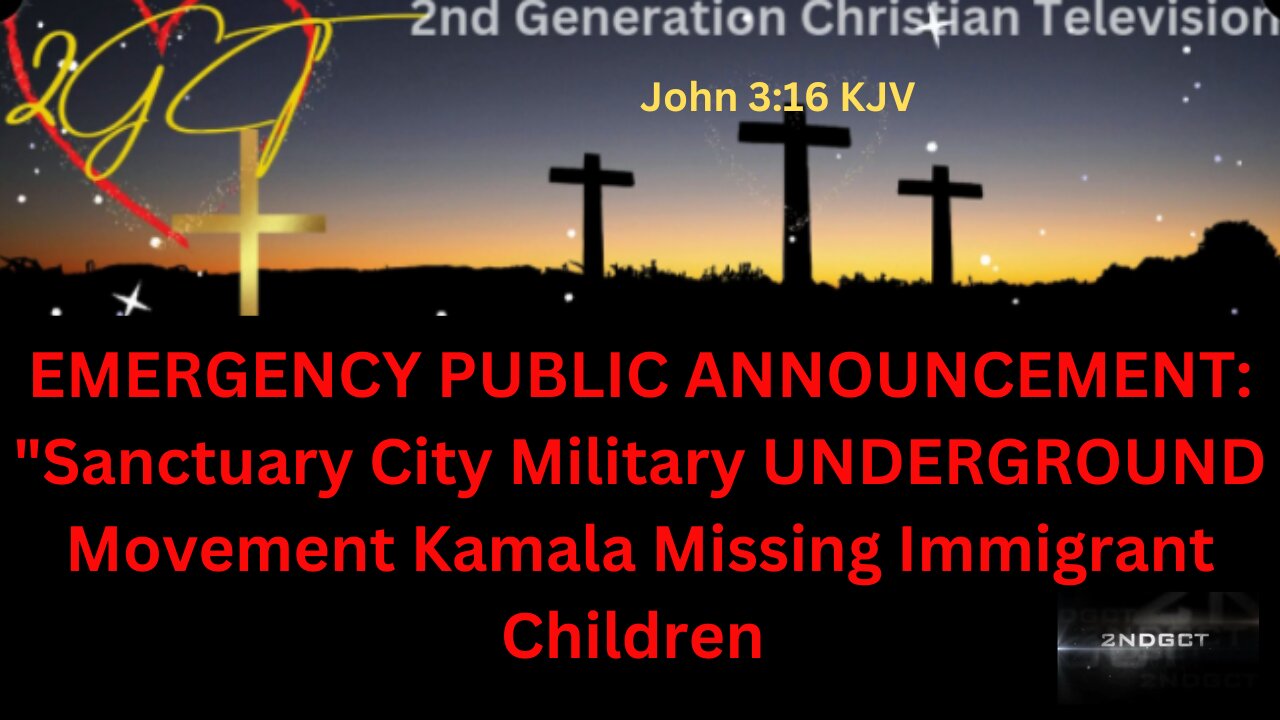 EMERGENCY PUBLIC ANNOUNCEMENT: Sanctuary City Military UNDERGROUND Movement Kamala Missing Children