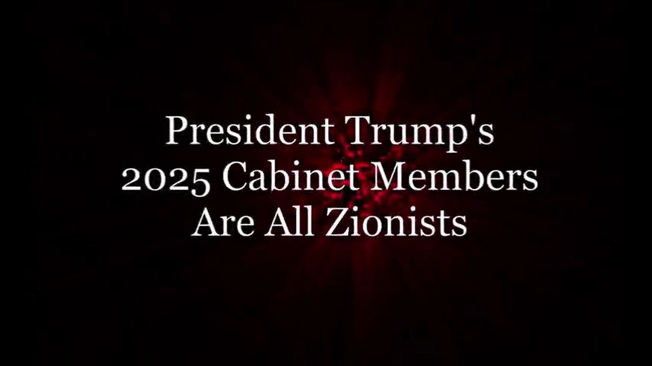 Trump Ushers In Jew World Order