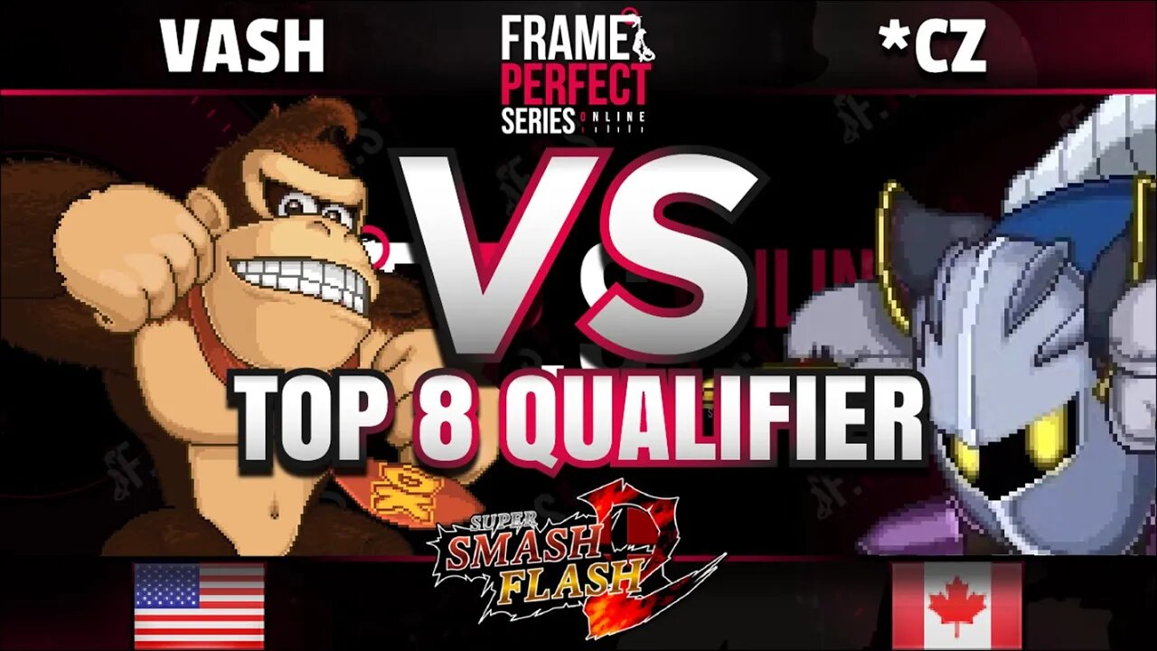 FPS5 Online - Vash (Donkey Kong) vs. *CZ (Meta Knight) - Super Smash Flash 2 Top 8 Qualifier