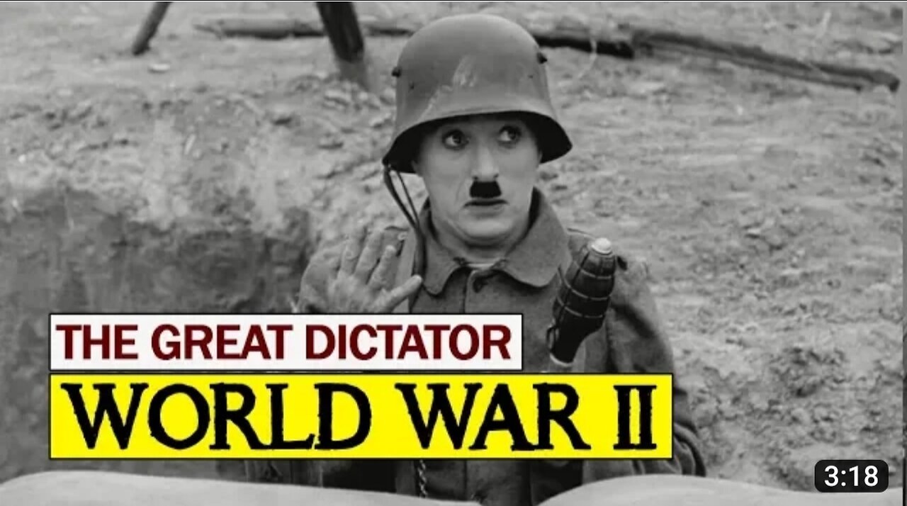 Charlie Chaplin - World W,ar II (HD) "The Great Dictator"