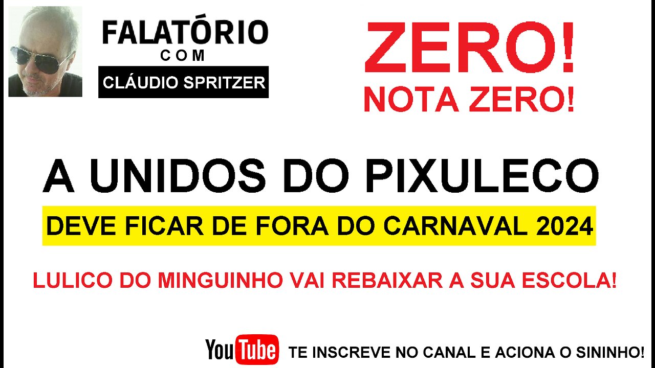 A UNIDOS DO PIXULECO É ZERO! NOTA ZERO!