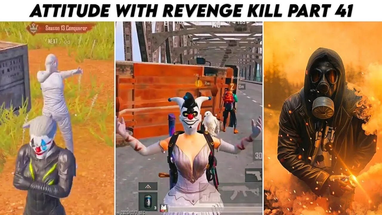 Pubg Mobile Attitude 😈 With Revenge Kill Max Pharaoh x- Suit | Part 41 | Xbot 2.0