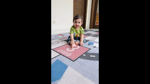 Cute baby playtime