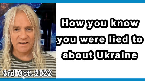 How you know you were lied to about Ukraine - short video.