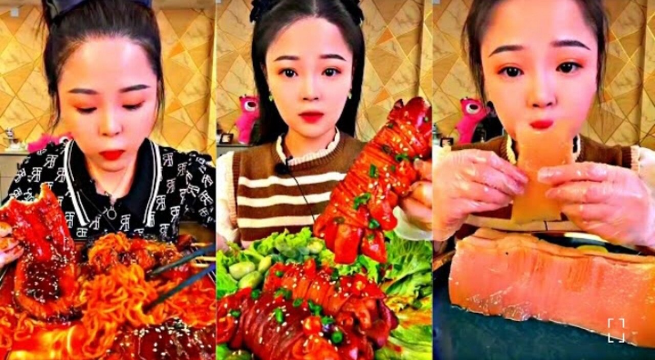 ASMR CHINESE FOOD MUKBANG EATING SHOW _ 먹방 ASMR 중국먹방 #food #asmr #viralvideo #viral #샤오위먹방