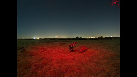 Packed everything away from the night vlog under the moon.