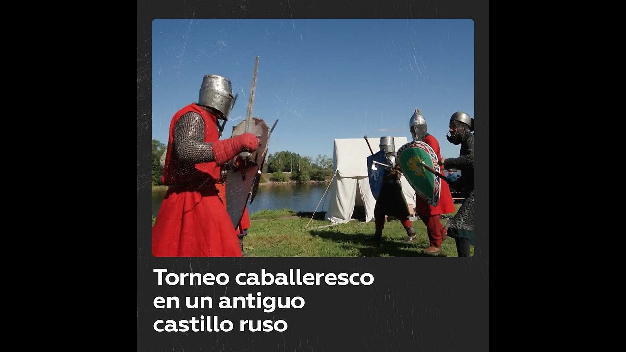 Torneo caballeresco en un antiguo castillo ruso