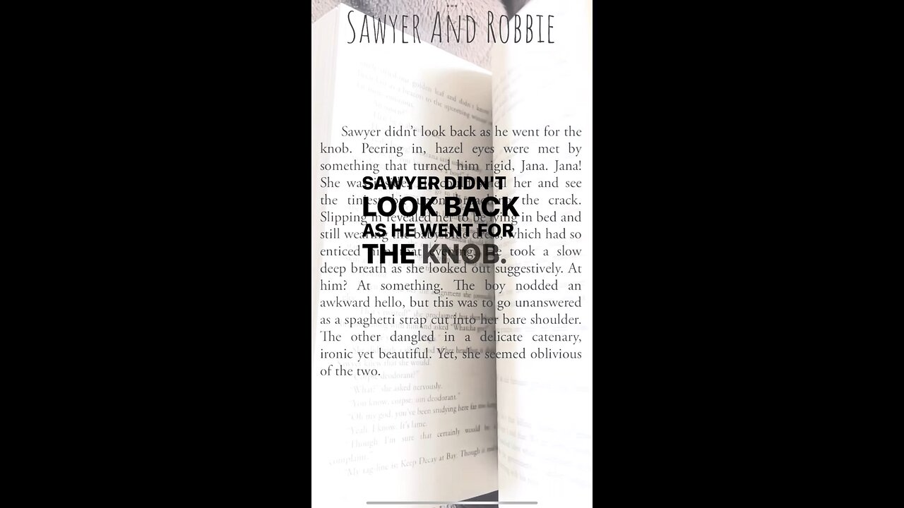 Broaching the crack in Sawyer And Robbie