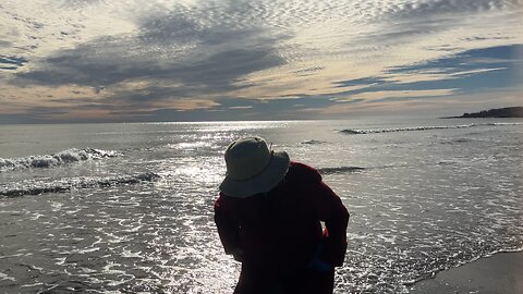 Wading in the Sea