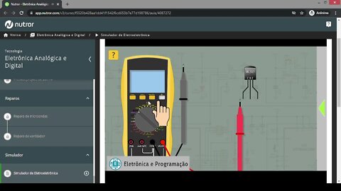 Simulador para o curso de eletrônica