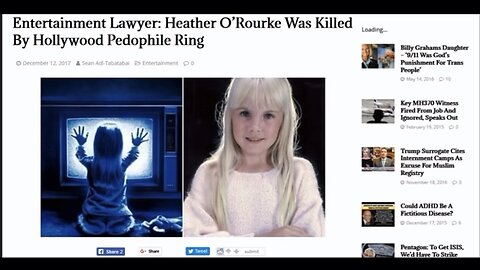 Poltergeist STAR Heather O’Rourke KILLED By HOLLYWOOD Elites!