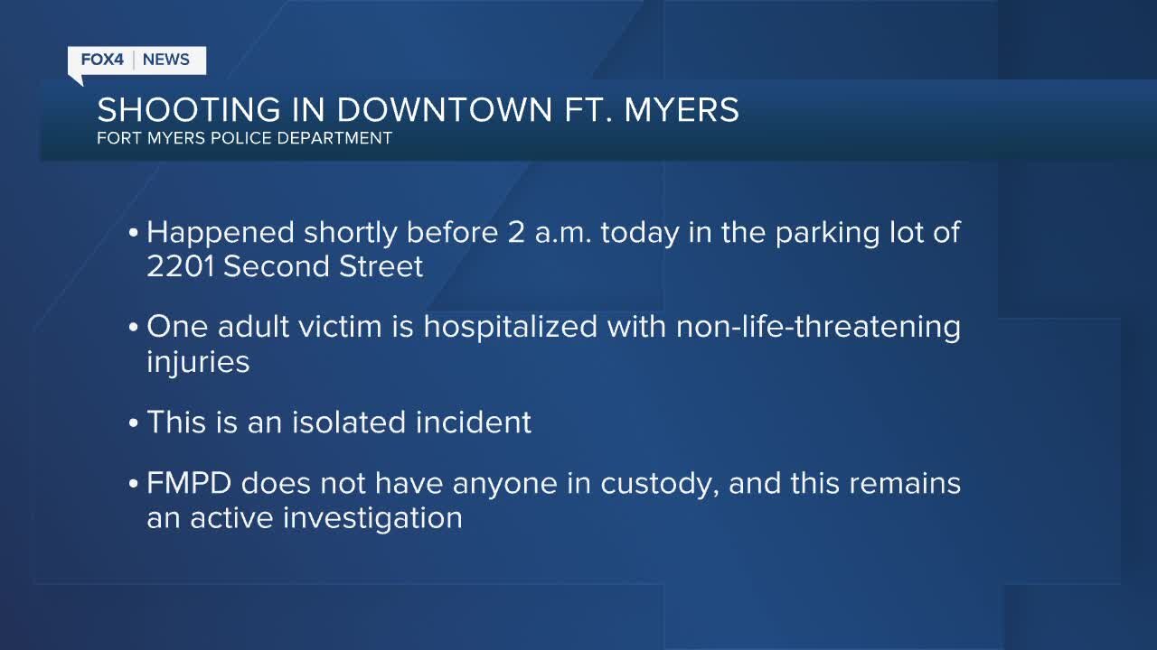 Shooting investigation in downtown parking lot