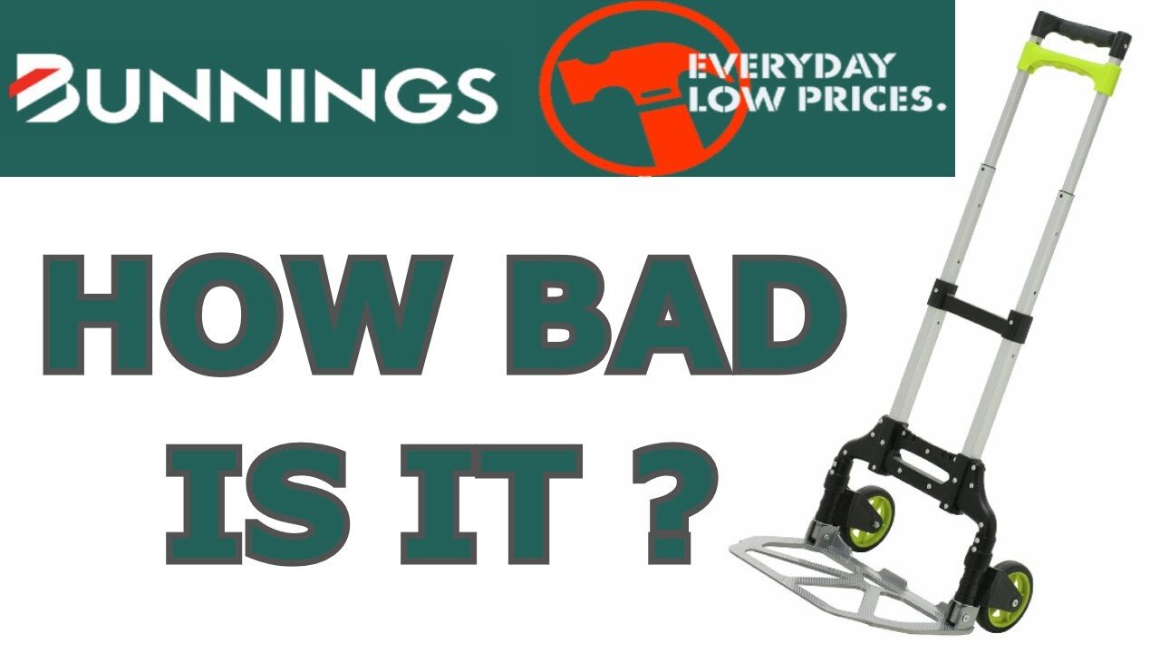 BUNNINGS TOPLIFT FOLDING TROLLEY REVIEW IS THIS AS BAD AS ITS FEEDBACK