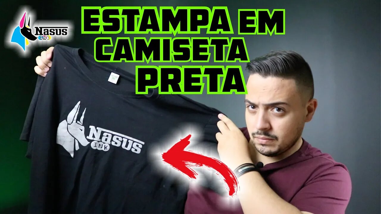 Como estampar camiseta preta e de algodão.