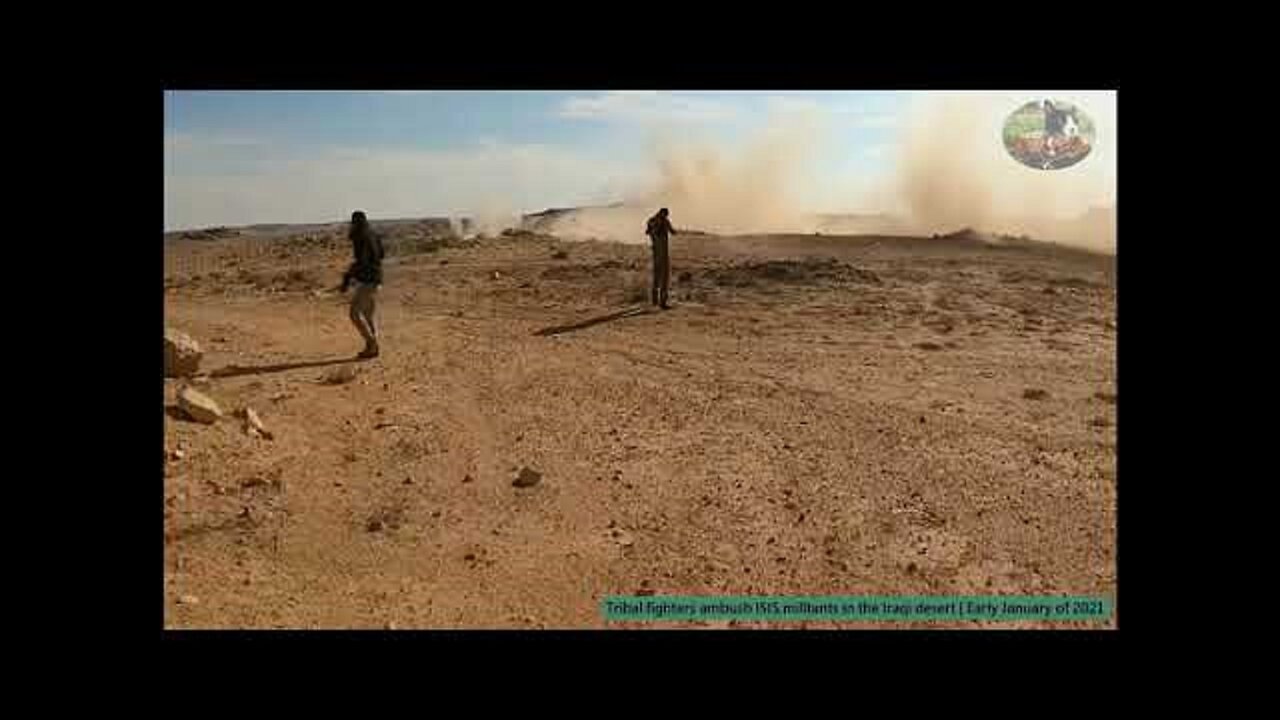 18+: Iraqi fighters ambush ISIS ⧸ DAESH gang in western Iraqi desert
