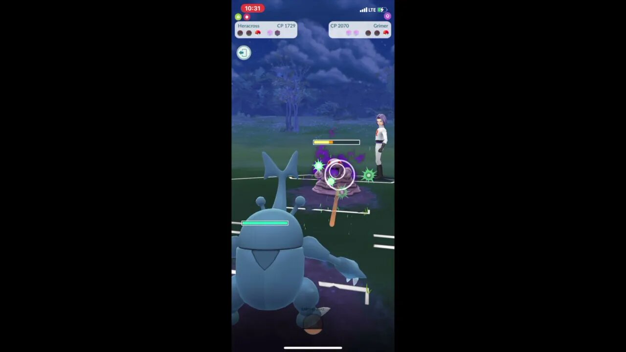 Facing James in Pokémon Go