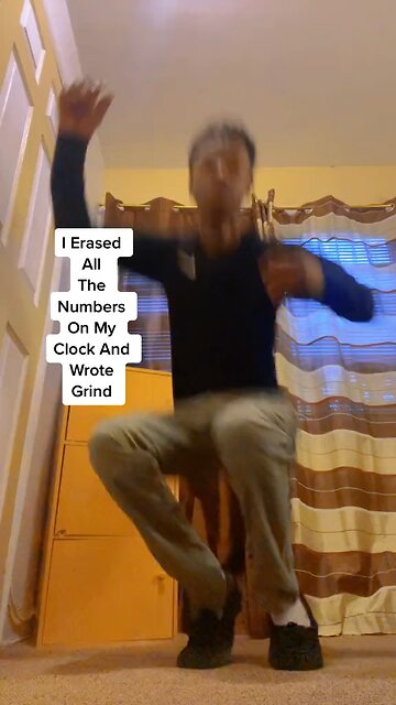 I Replaced All The Numbers On The Clock With The Word Grind