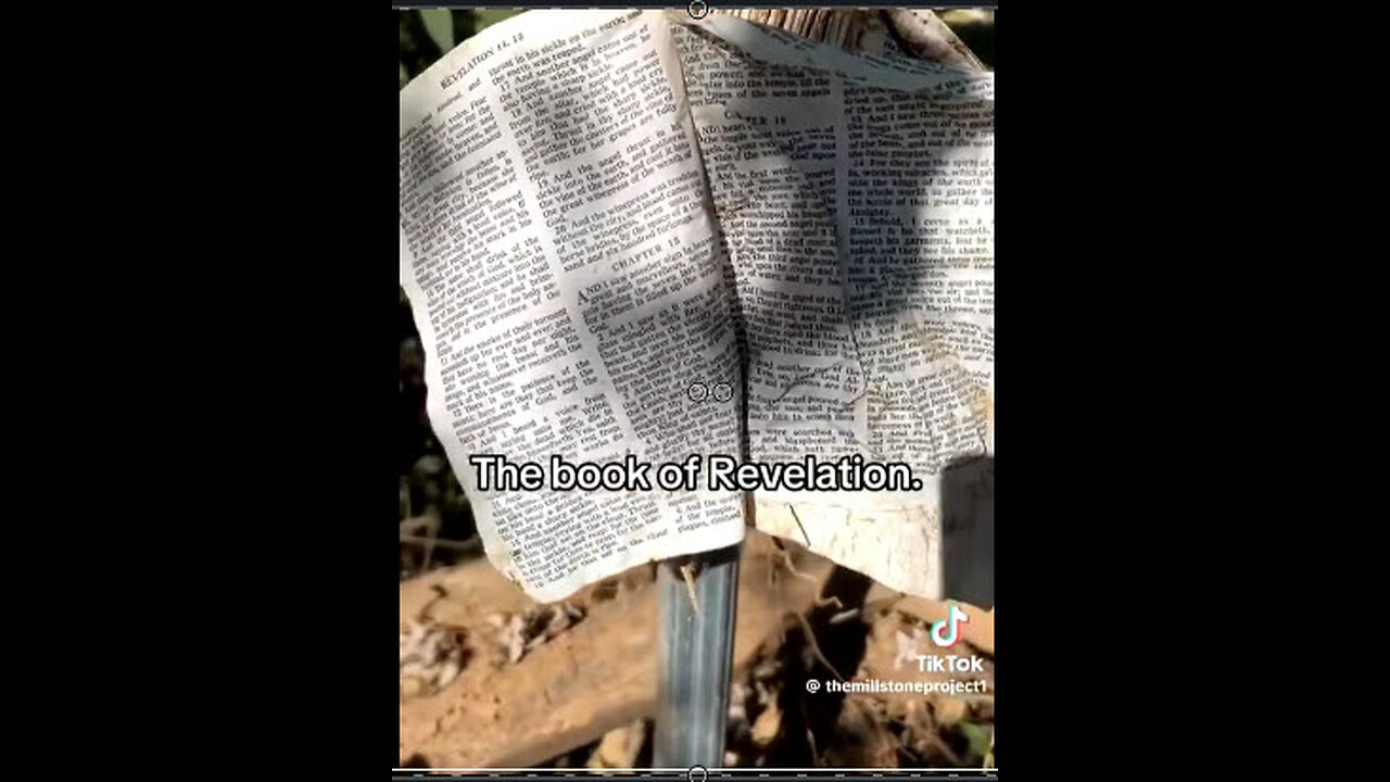 HURRICANE BIBLE FOUND ON POST! REV 14 & 15!