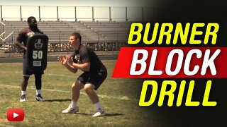Running Back Burner Block Drill featuring Coach Garret Chachere
