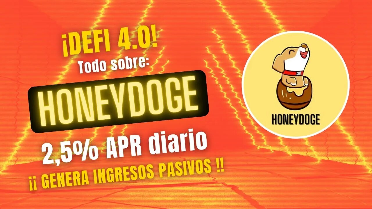 HONEYDOGE 🤑🤑 Genera 2.5% APR diario en la BSC RoyalPay FORK Ingresos Pasivos