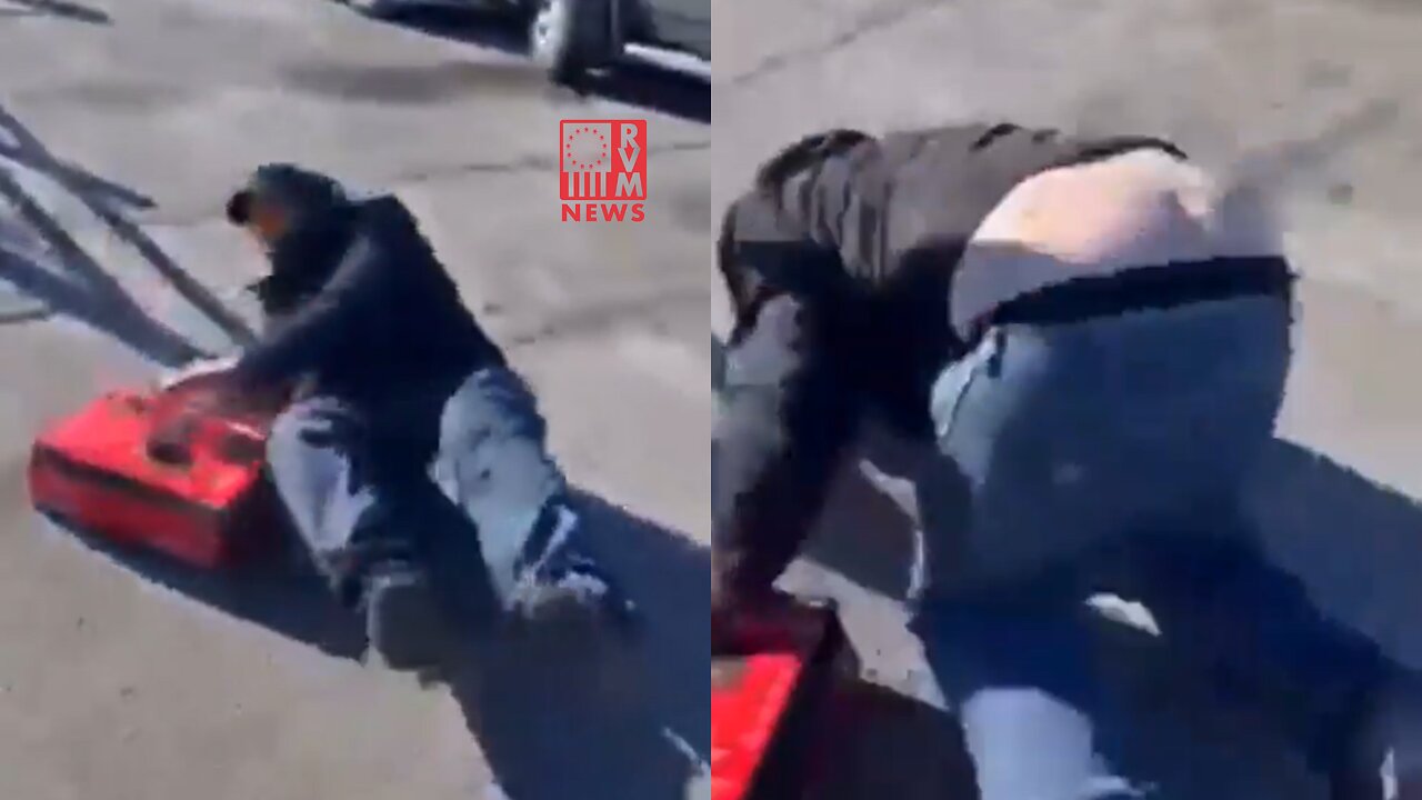 Shoplifter Taken Down By A Group Of Home Depot Shoppers