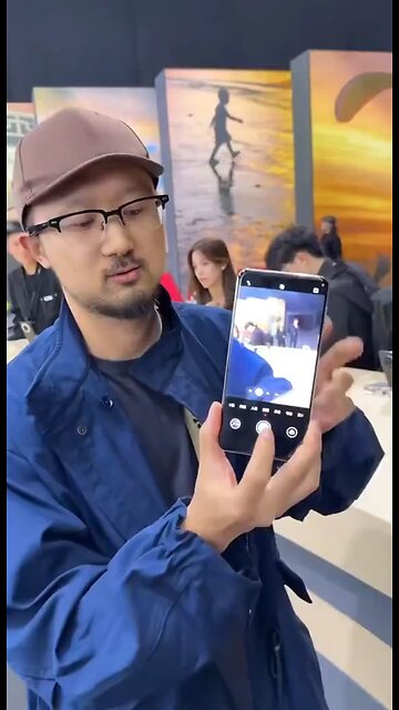 This mobile phone have teleport option. Portal opening concept