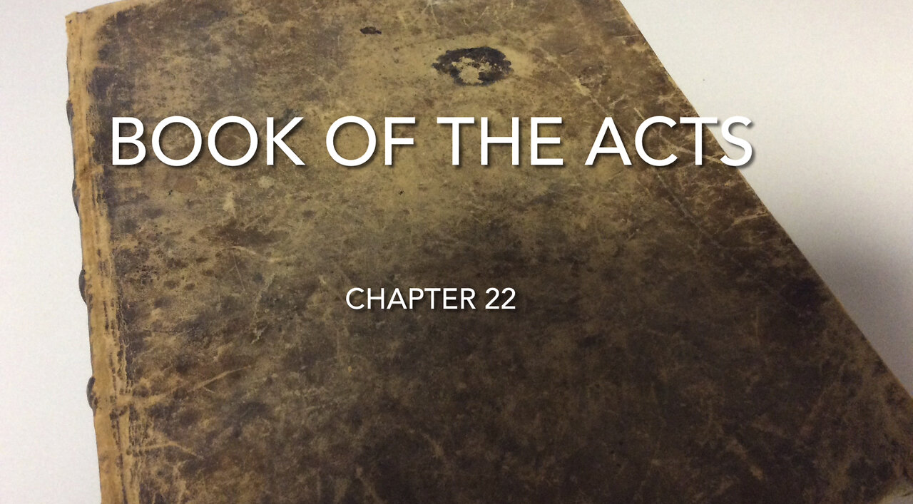 The Book Of The Acts (Chapter 22)