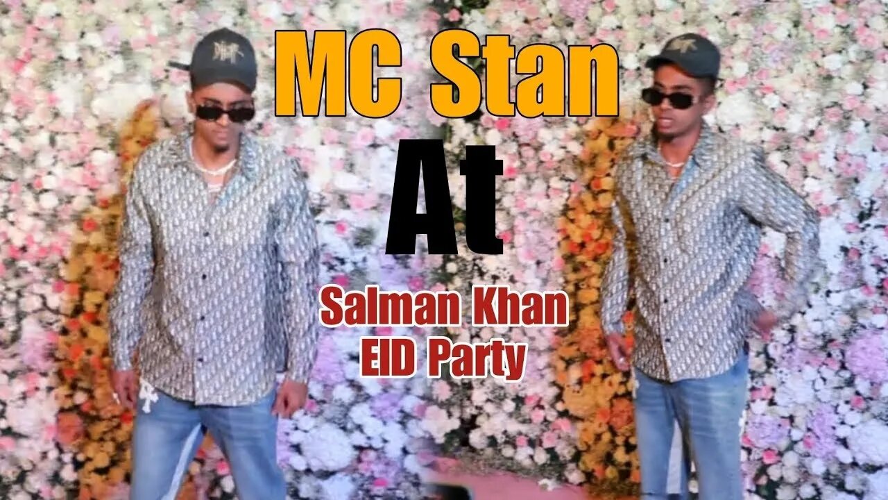 When MC STAN arrives in his Swag at Salman Khan EID Party