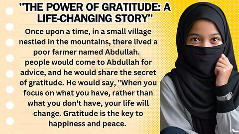 Learn English Through Story l Level-1 l The POWER of Gratitude l A Life-Changing Story