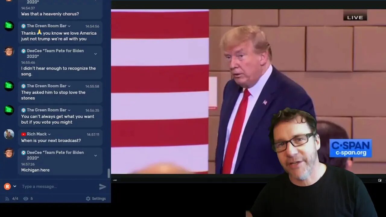 Lie-Stream of Trump visiting Arizona. Join us to chat. KevinlyFather