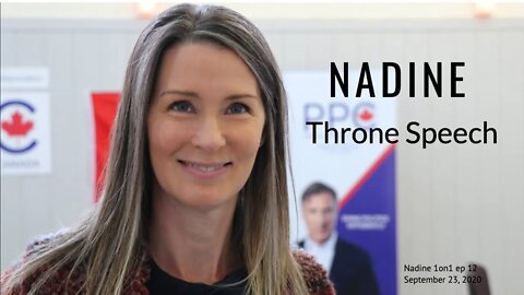 Throne Speech | Nadine 1 on 1