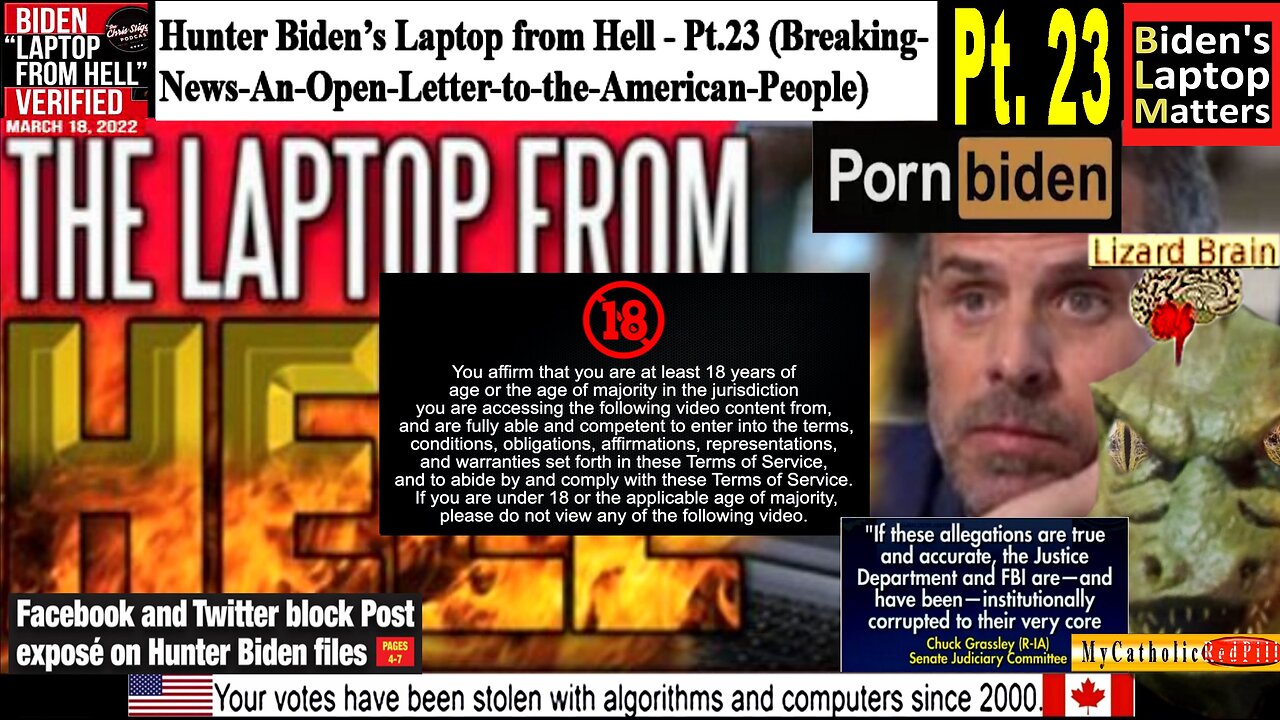 Hunter Biden’s Laptop from Hell - Pt.23 (Breaking-News-An-Open-Letter-to-the-American-People)