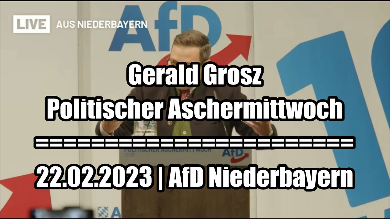 Gerald Grosz - Aschermittwoch 2023 | NHA Clips #18