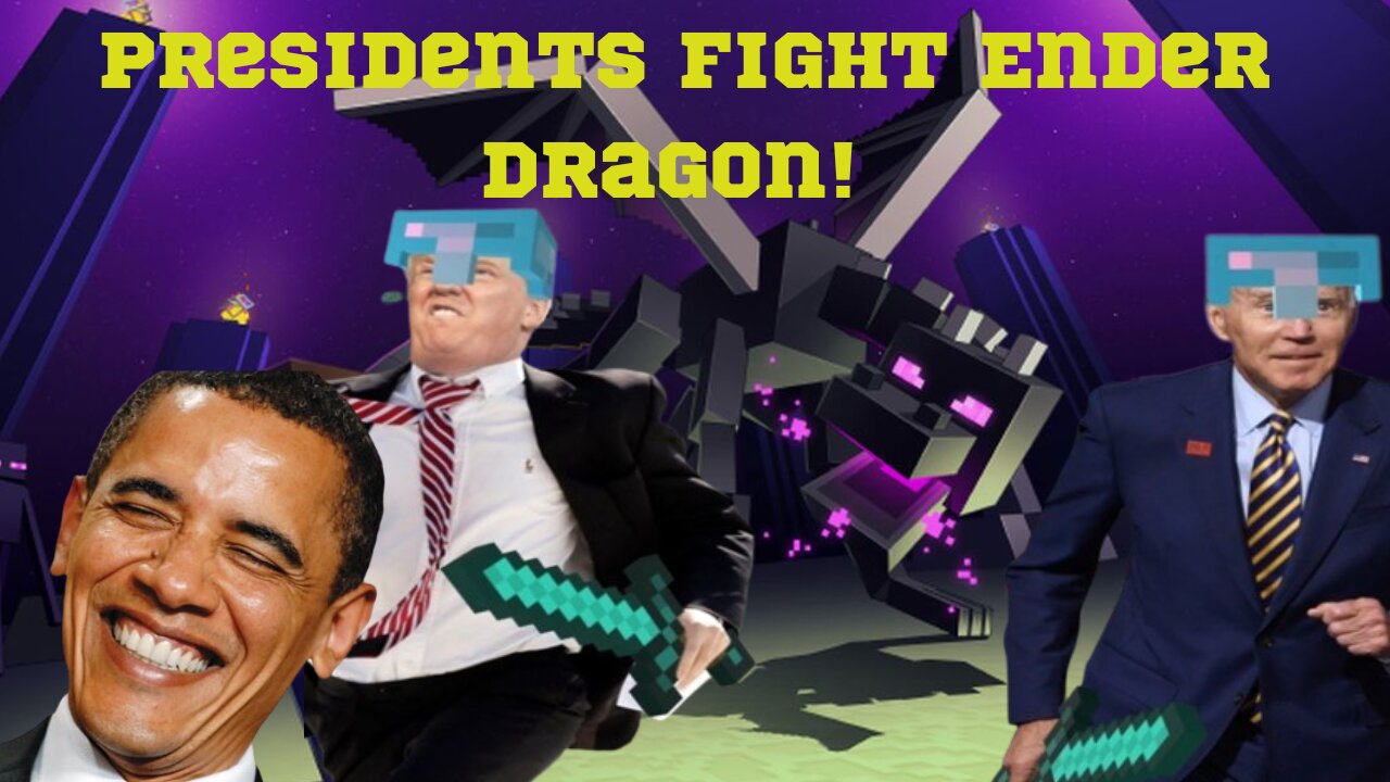 Trump fights the Ender Dragon with Biden!