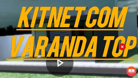 kitnet com faxada moderna e faranda