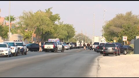 Las Vegas police investigate homicide scene near 215, North Decatur Boulevard