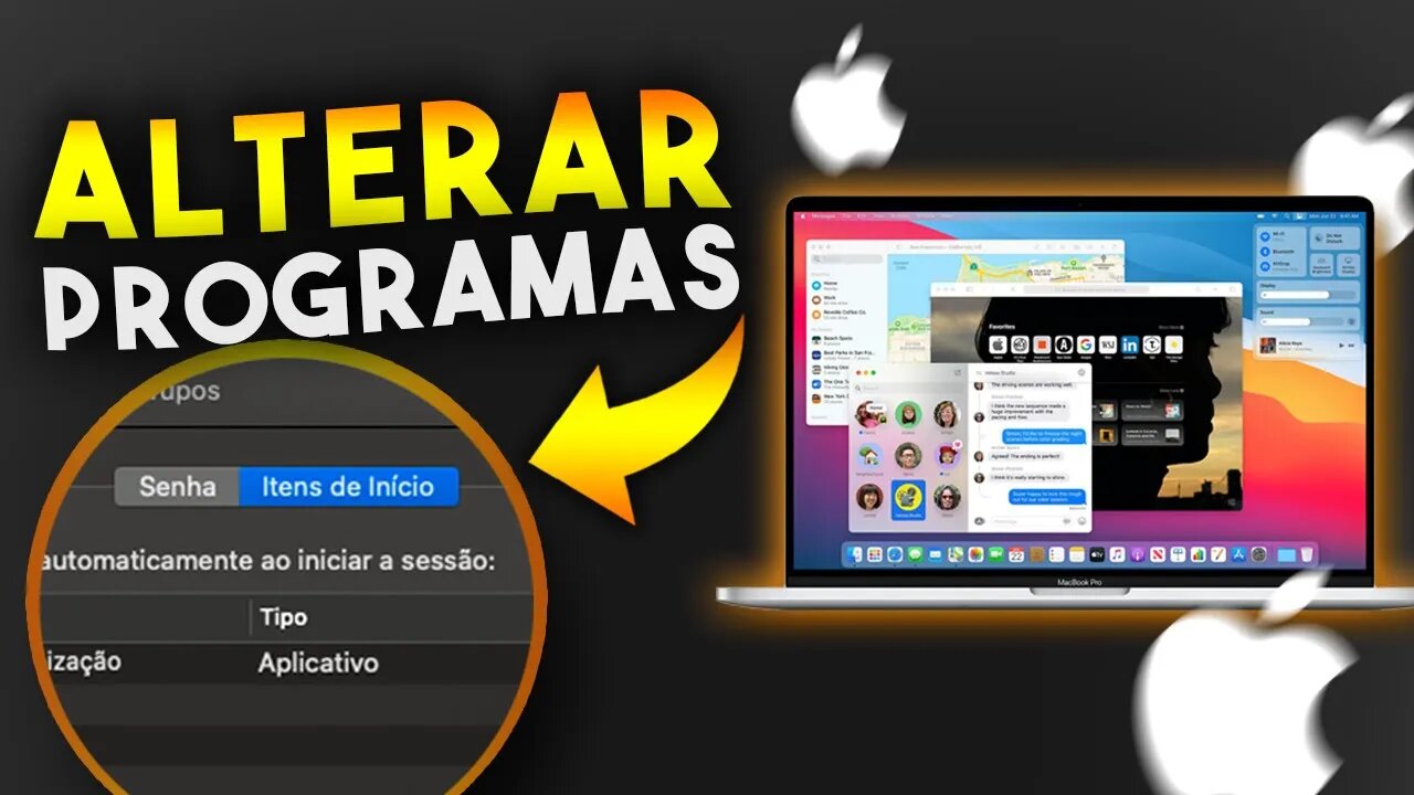 Como ALTERAR os PROGRAMAS que iniciam com MacOS