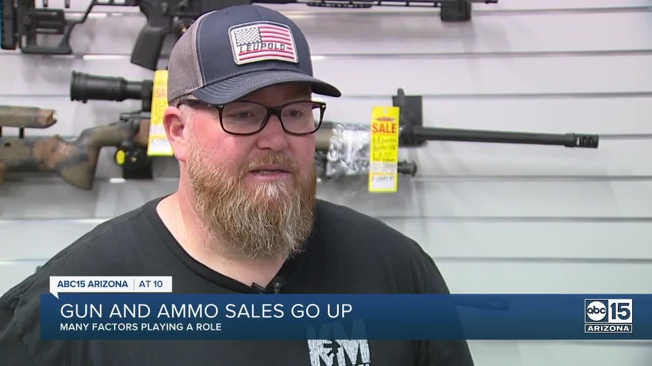 Gun and ammunition sales go up amid uncertainty