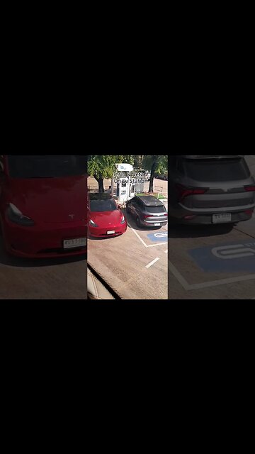 Tesla & Neta V On Ev Station. Which one is your favorite? comment down below #automobile