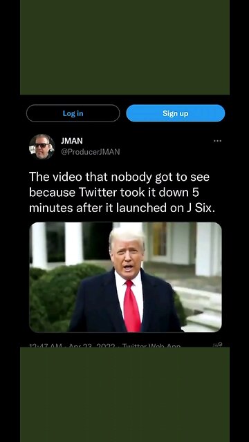 Trumps deleted Jan6th tweet