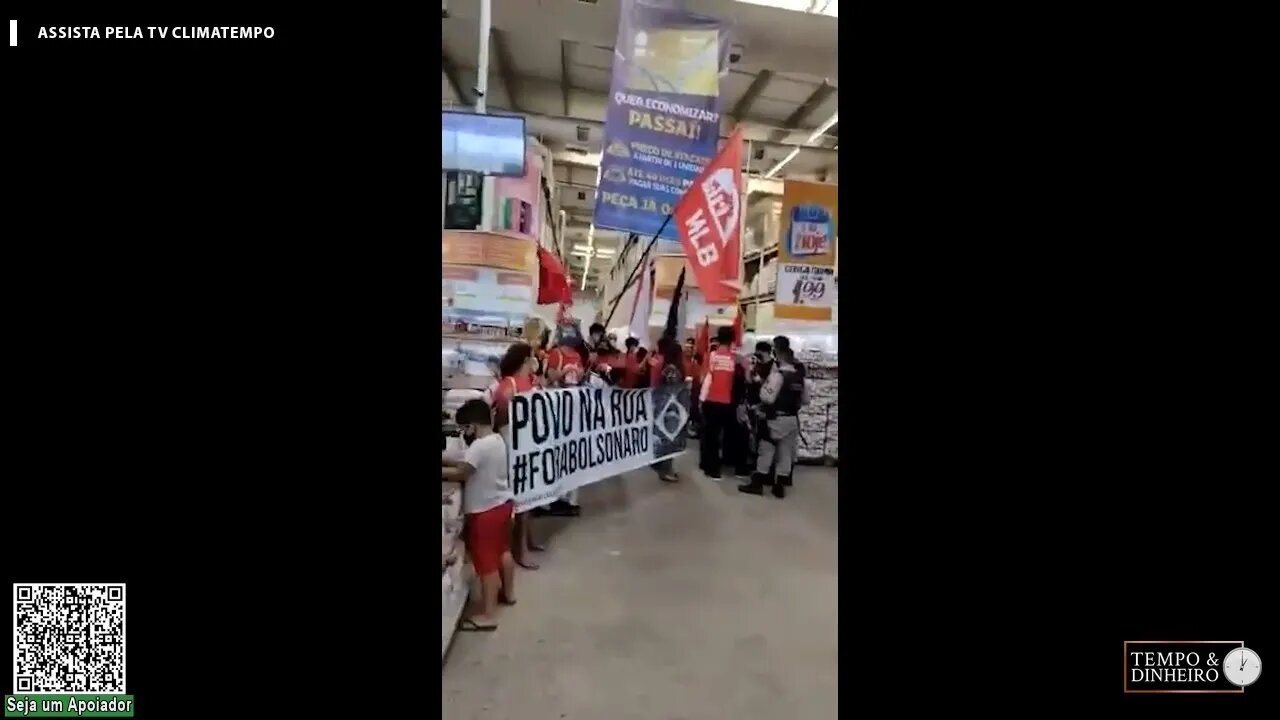 Invasão e saques em supermercados são incentivados pela esquerda