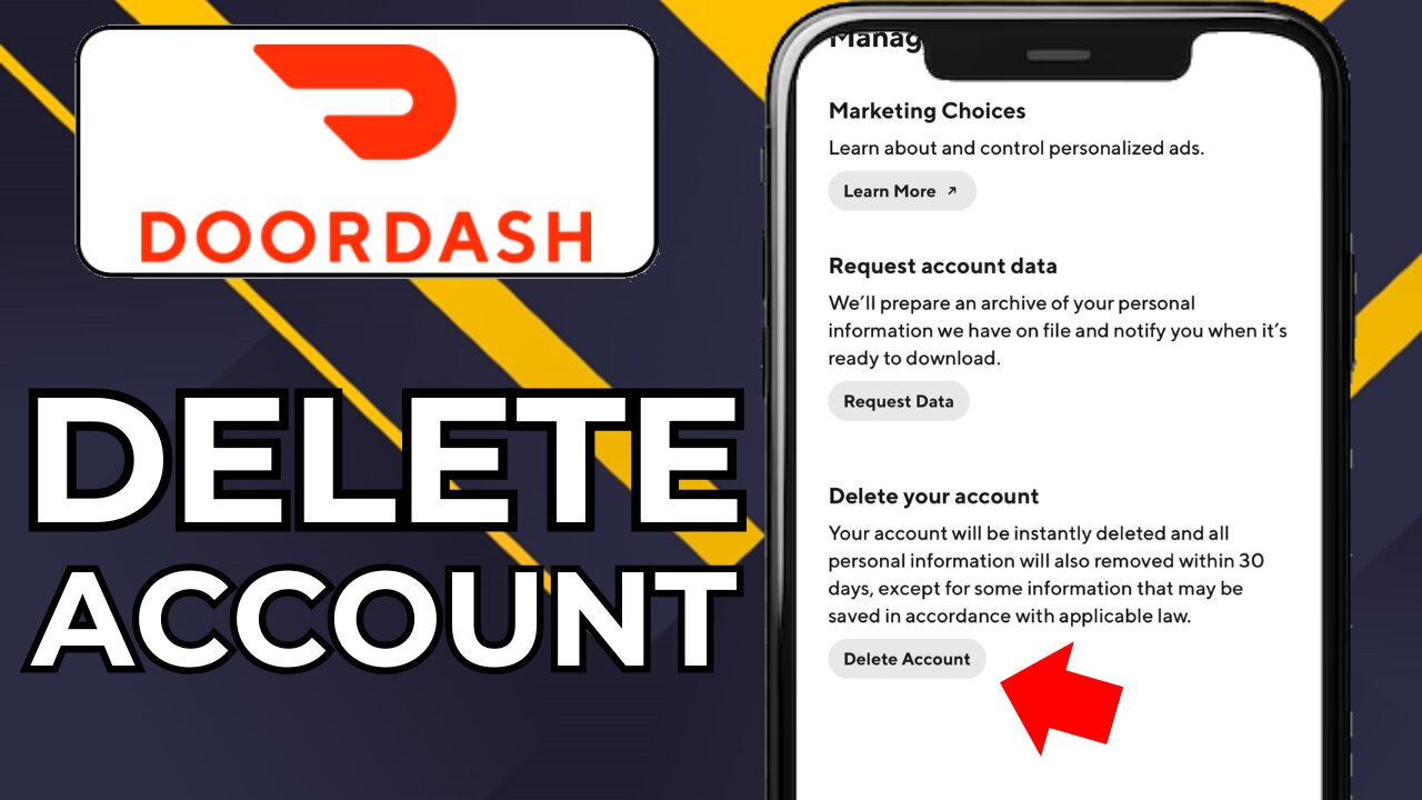 HOW TO DELETE DOORDASH ACCOUNT